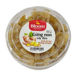 Gừng non sấy dẻo Bloom hộp 150g (1 Hộp)