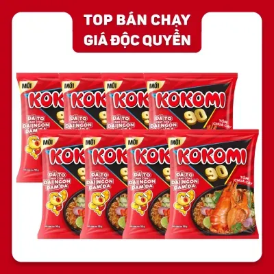 Combo 8 gói mì tôm chua cay Kokomi 90g