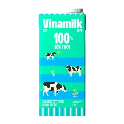 Sữa tươi tiệt trùng Vinamilk không đường hộp 1L