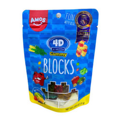 Kẹo dẻo xếp hình 4D Amos gói 72g (1 Gói)