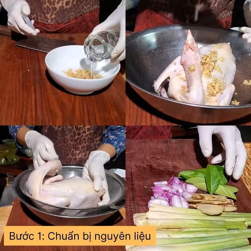chuẩn bị nguyên liệu