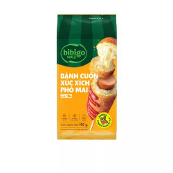 Bánh cuộn xúc xích phô mai Bibigo 195g (1 hộp)