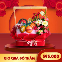 Giỏ quà trái cây Đỏ Thắm (1 Giỏ)