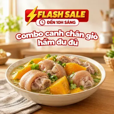 Combo canh chân giò hầm đu đủ