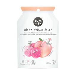Thạch Konjac vị đào và vải Sunsu gói 96g (1 Gói)
