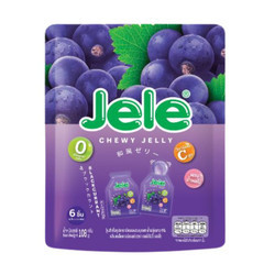 Thạch trái cây Konyakku Chewy Jelly hương quả mâm xôi gói 108g (1 Gói)