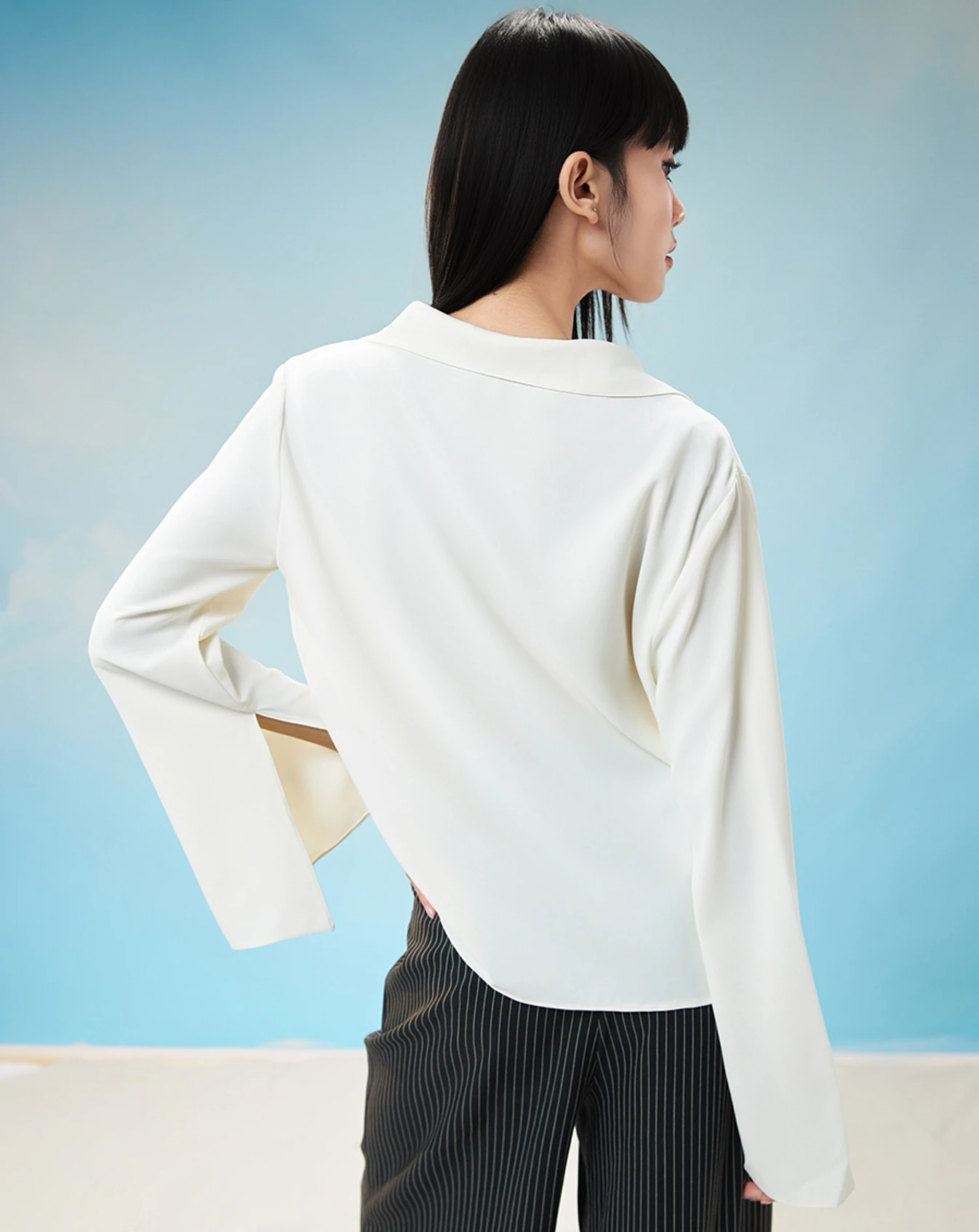 Áo tay loe cài nút NGỌC TRAI - Image 4