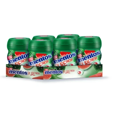 Kẹo gum không đường hương dưa hấu Mentos hũ 17.5g