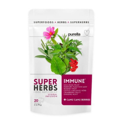 Trà thảo mộc hỗ trợ miễn dịch Purella gói 20 túi x 1.75g (1 Gói)