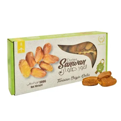 Chà là Sanwan khô nguyên cành hộp 500g