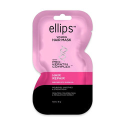 Kem ủ tóc Pro-Keratin Complex hỗ trợ phục hồi hư tổn Ellips gói 18g (1 Vỉ)