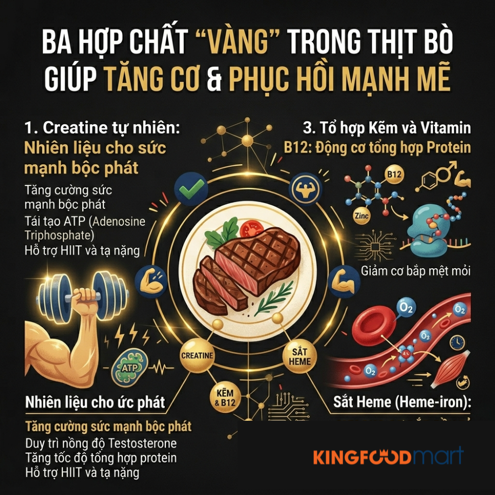 Vì sao thịt bò cho người tập gym lại được coi là "Tiêu chuẩn vàng"?
