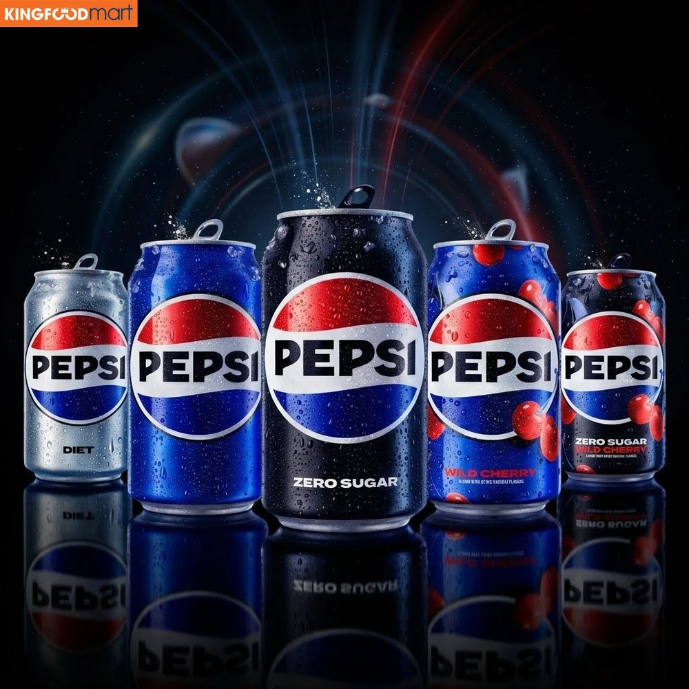 Sự đa dạng của các dòng Pepsi đáp ứng mọi sở thích từ vị truyền thống đến xu hướng sống khỏe "không calo".