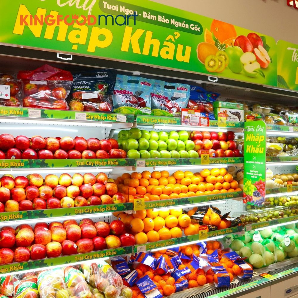 Siêu thi Kingfoodmart cung cấp trái cây nhập khẩu và trái cây Việt Nam tươi ngon