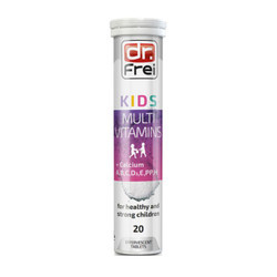 Multivitamins và calcium dạng sủi Dr. Frei - Kids tuýp 20 viên (1 Tuýp)