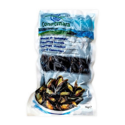 Vẹm đen nguyên vỏ Ireland Food Source gói 1kg (1 Gói)