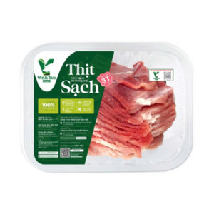 Thịt heo cắt xào Vĩnh Tân khay 400g (1 Khay)
