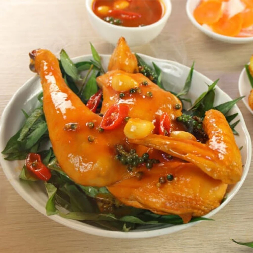 Gà hấp nước mắm