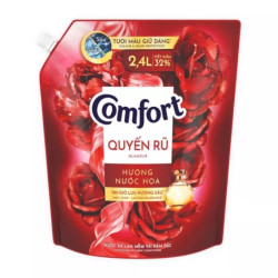 Nước xả chăm sóc chuyên sâu hương quyến rũ Comfort túi 2.4L (1 Túi)