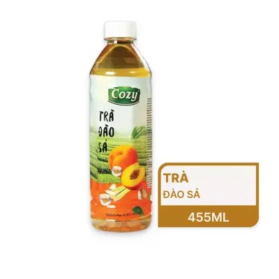 Trà đào sả Cozy chai 455ml