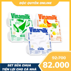 Combo sữa chua ăn Vinamilk mix vị trái cây (1 Combo)