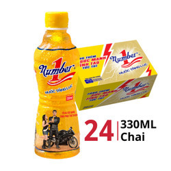 Thùng nước tăng lực Number 1 chai 330ml (24 Chai)