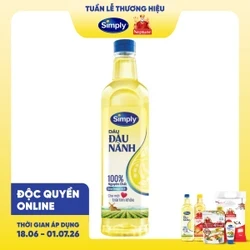 Dầu đậu nành Simply chai 1L