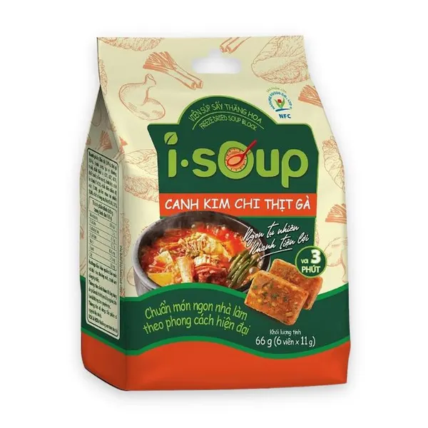 Canh kim chi thịt gà ăn liền I-Soup túi 66g