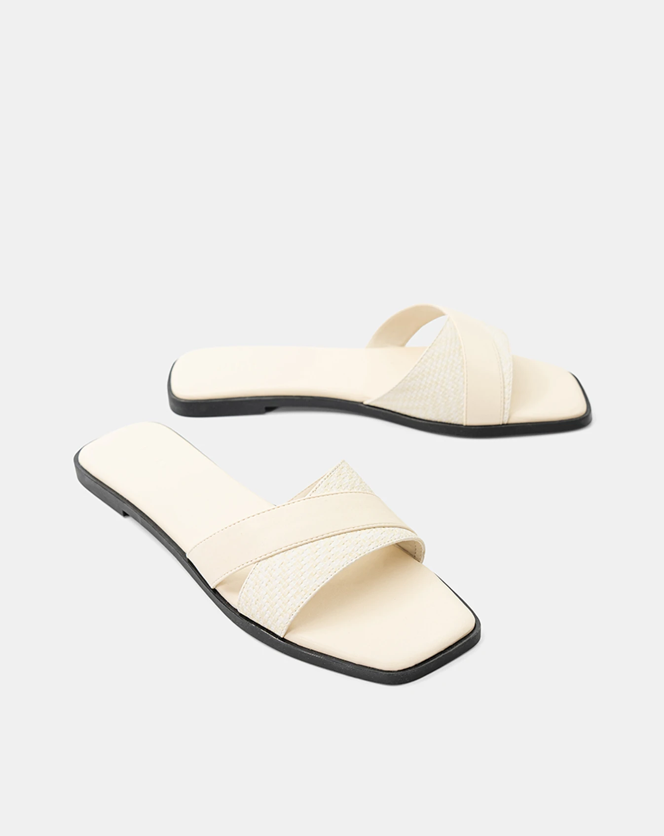 Giày Sandal Quai Phối Chất Liệu - Image 5