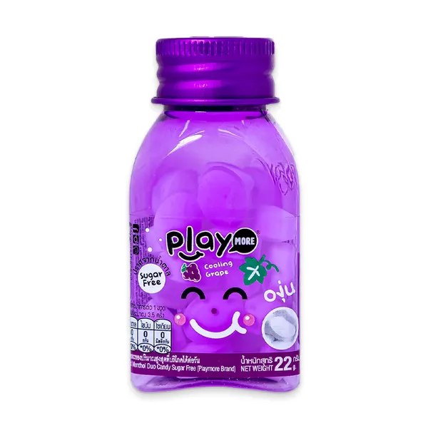 Kẹo the vị nho Playmore hũ 22g