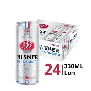 Thùng 24 lon bia 333 Pilsner 4.3% lon cao 330ml