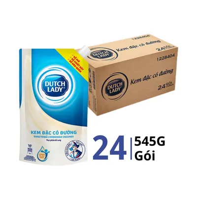 Thùng 24 gói kem đặc Dutch Lady Blue 545g