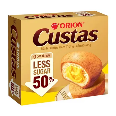 Bánh Custas giảm đường Orion hộp 282g