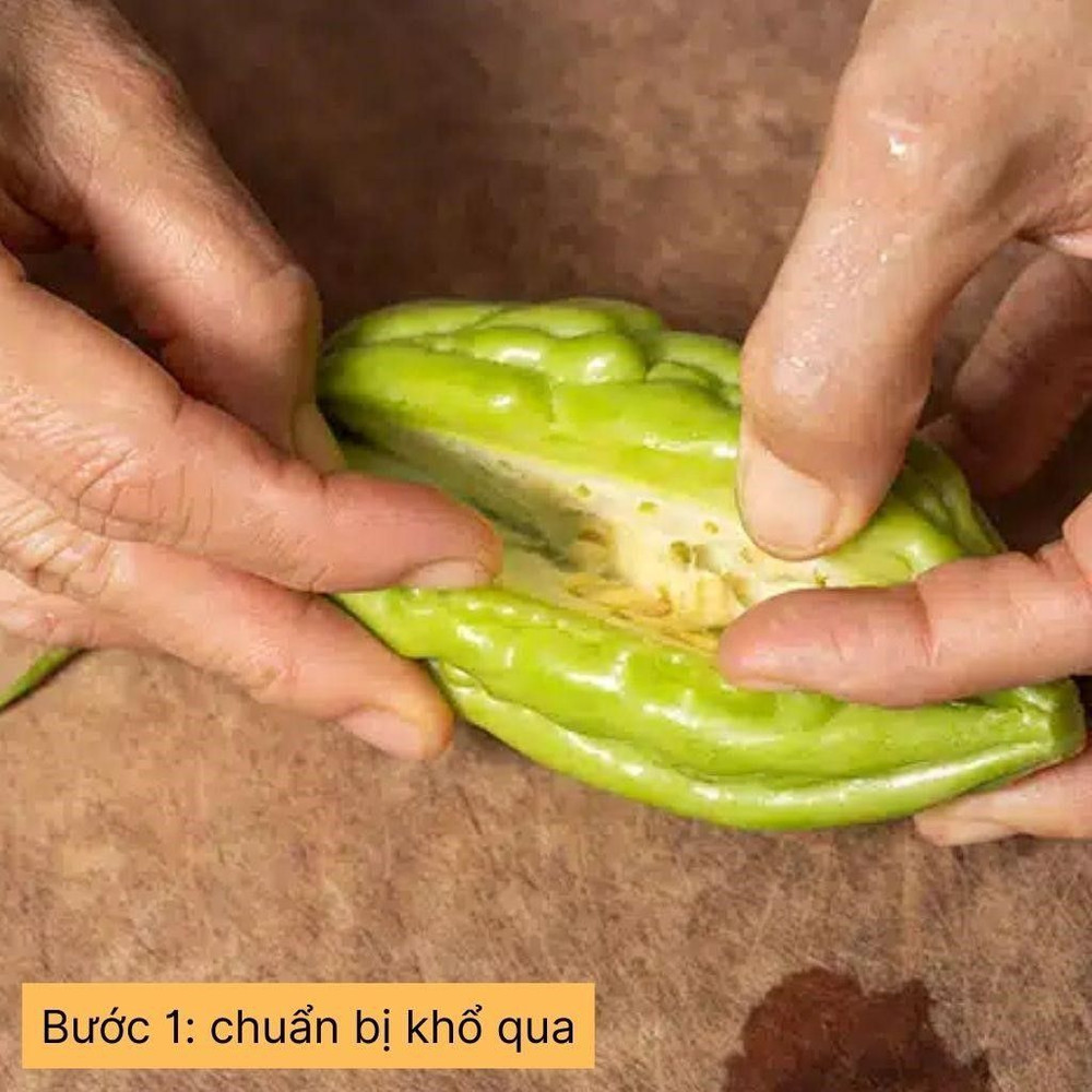 chuẩn bị khổ qua
