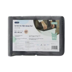 Túi rác có quai tự huỷ 50L Inochi lô 4 cuộn (1 lốc)