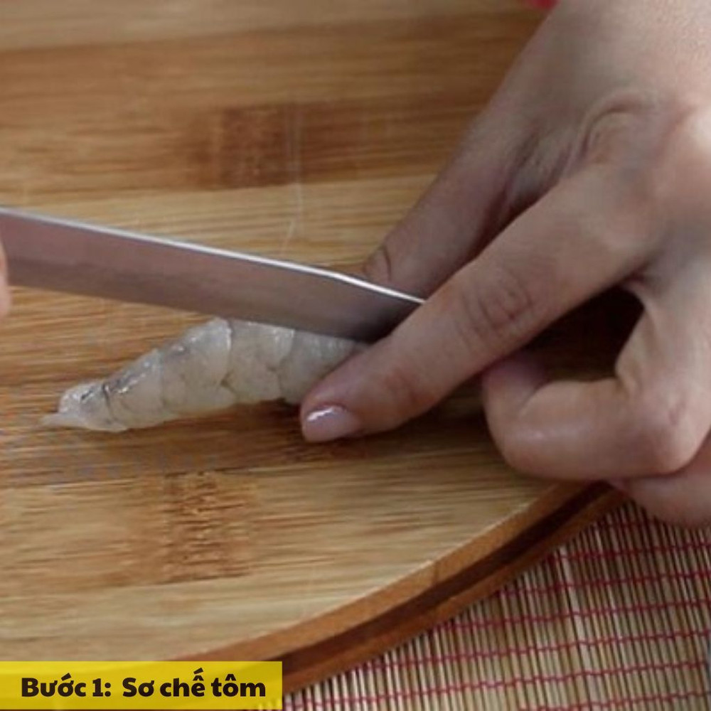 sơ chế tôm