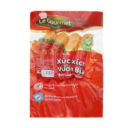 Xúc xích vườn bia Le Gourmet 10cm gói 200g