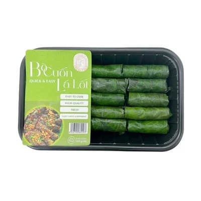 Bò cuộn lá lốt Freshfoco vỉ 300g