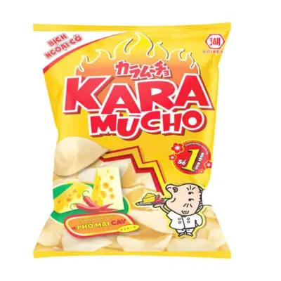 Bánh snack khoai tây vị phô mai cay Karamucho gói 80G