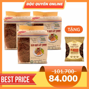 Combo 3 Bún gạo lứt Jimmy gói 250g x 3