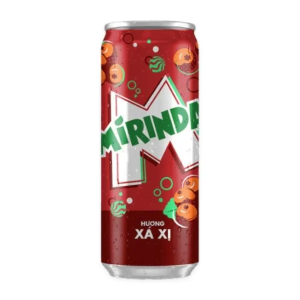 Nước ngọt xá xị Sleek Mirinda lon 320ml