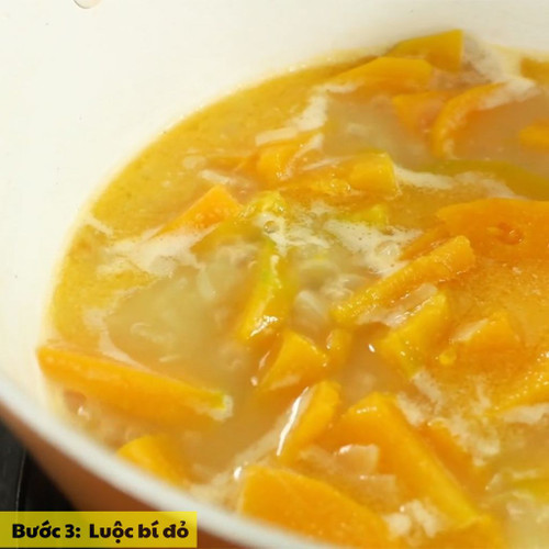 luộc bí đỏ