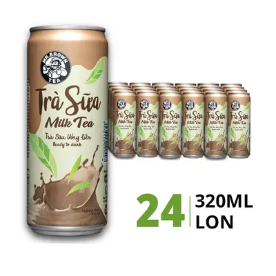 Thùng 24 lon trà sữa Mr. Brown 320ml