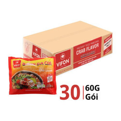 Thùng bánh đa cua Vifon gói 60g (30 Gói)