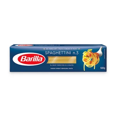 Mỳ spaghetti sợi hình ống các cỡ Barilla hộp 500g