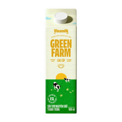 Sữa thanh trùng không đường Green Farm Vinamilk hộp 900ml (1 Hộp)