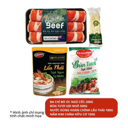 Combo lẩu Thái bò Úc