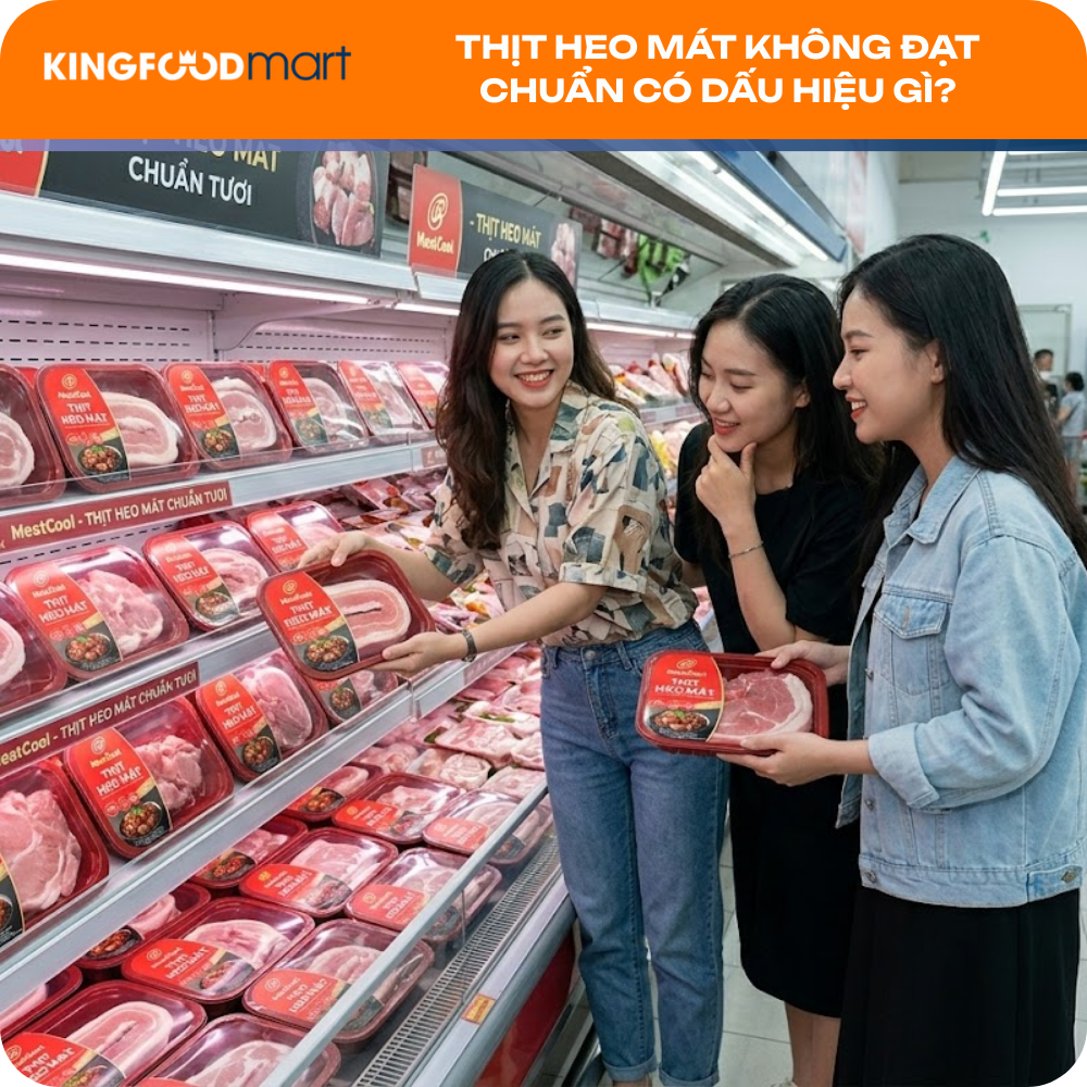 Dấu hiệu nhận biết thịt heo mát không đạt chuẩn