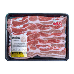 Ba chỉ heo Nga BBQ Freshfoco khay 300g (1 Khay)