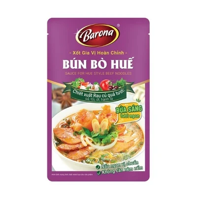 Xốt gia vị hoàn chỉnh bún bò Huế Barona gói 110g